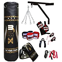 MADX - Set de boxeo (13 piezas- saco de 1-52 m con relleno- guantes- cadena- soporte)